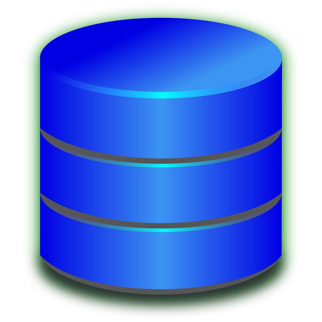 Blue Database png transparent
