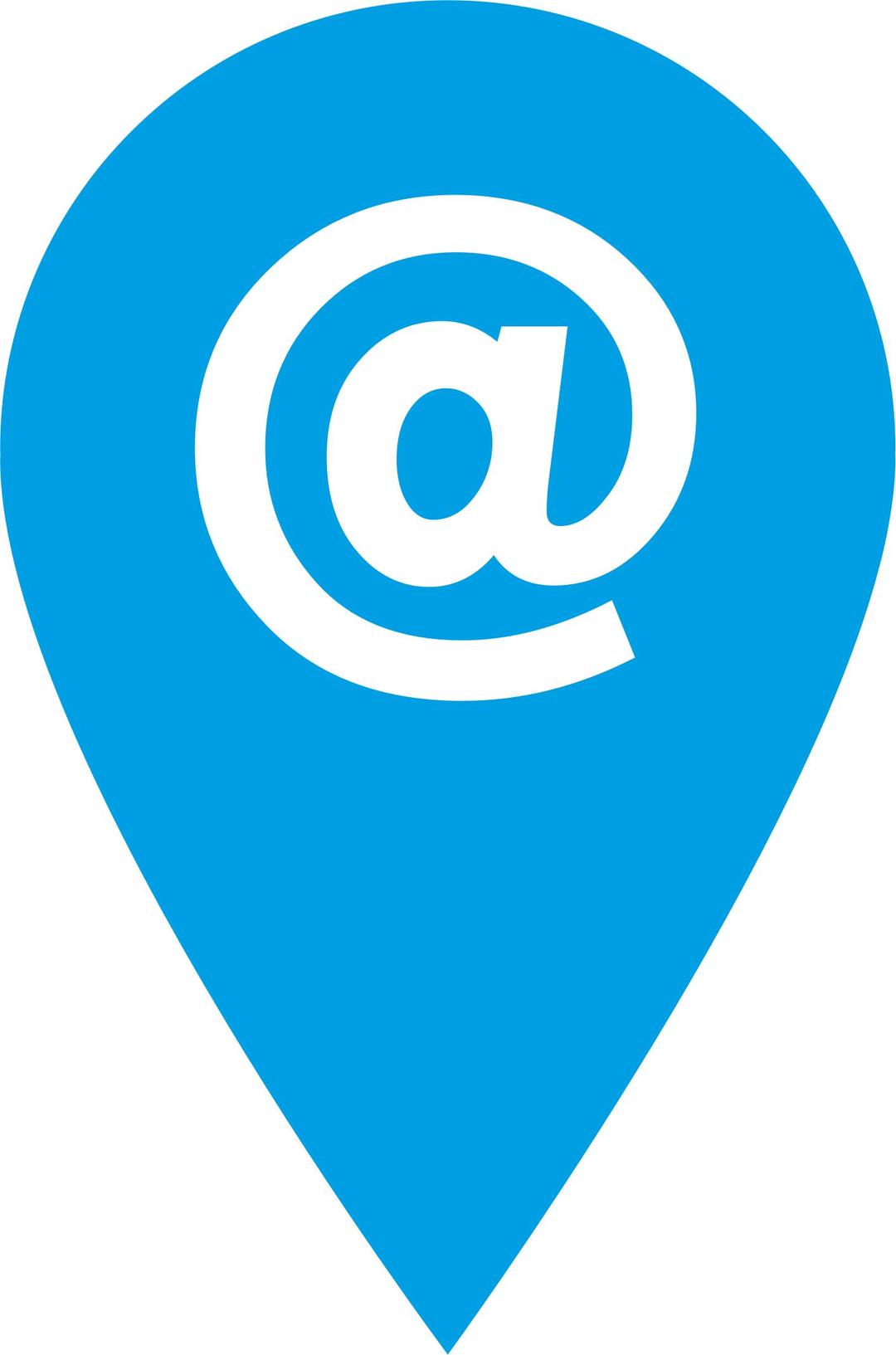 Blue Email Icon png transparent