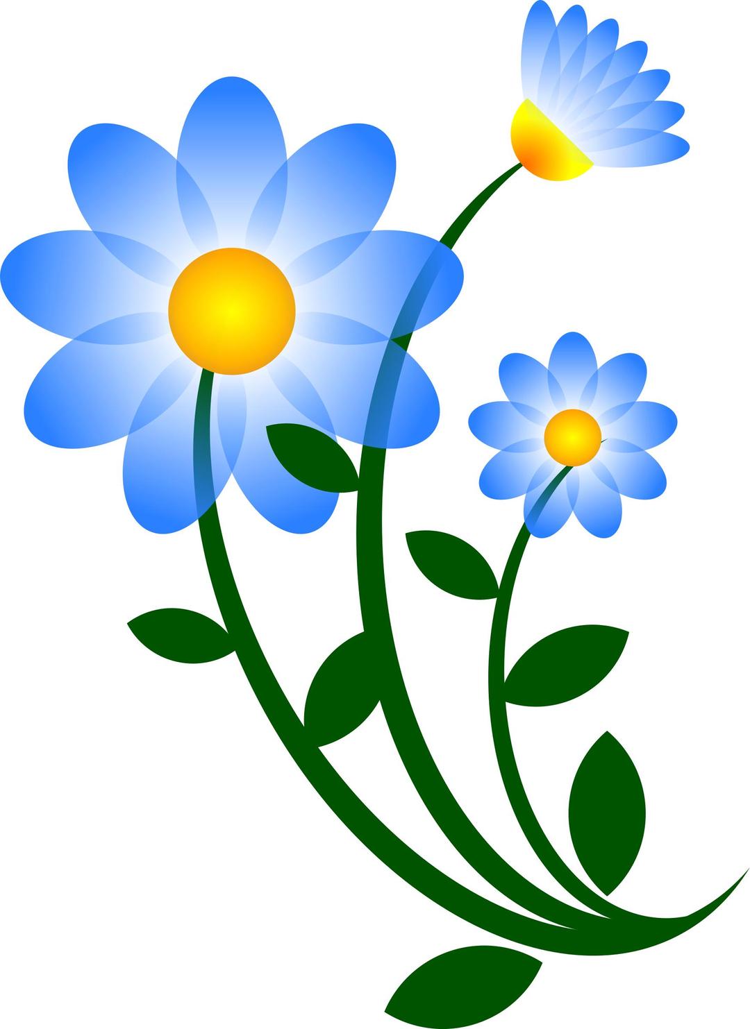 Blue Flower Motif png transparent