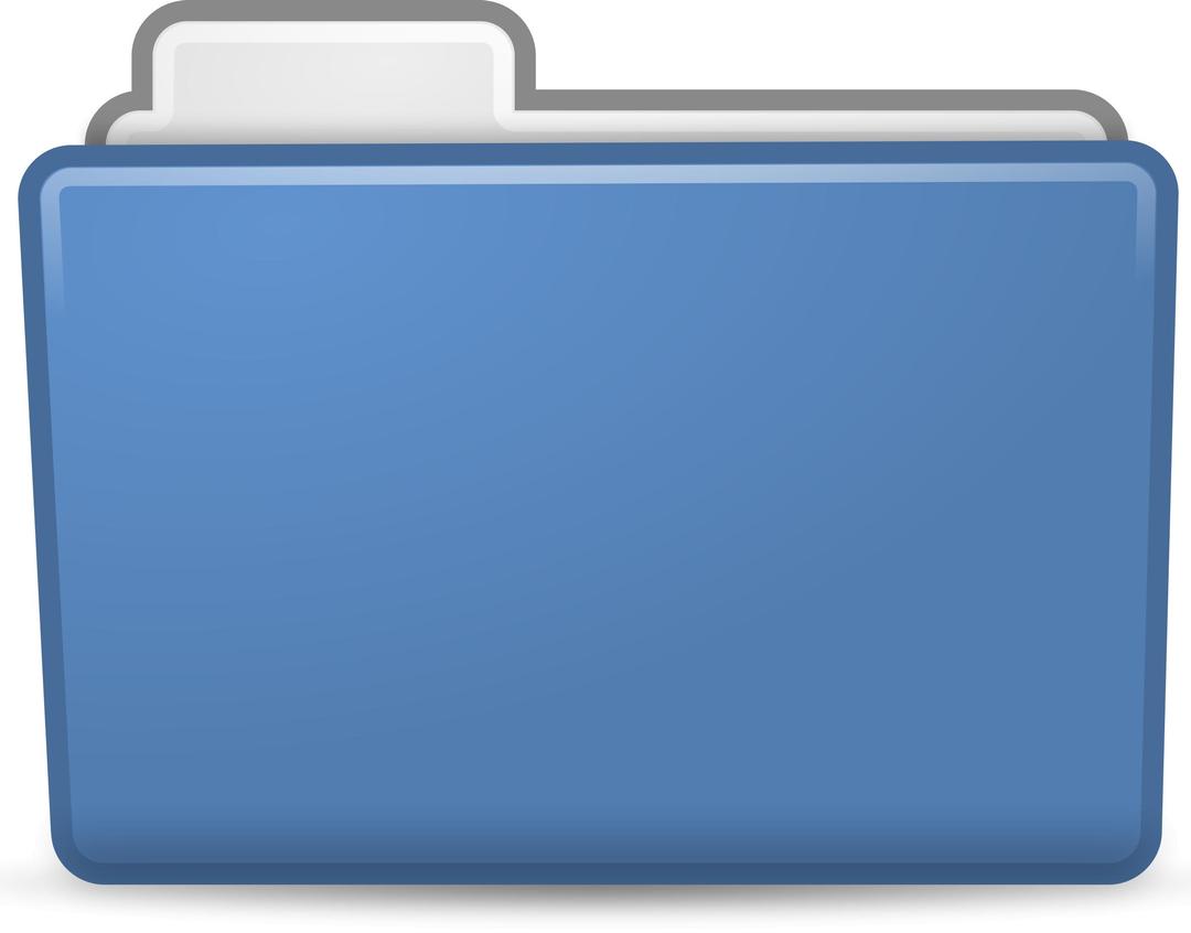 Blue Folder Icon png transparent