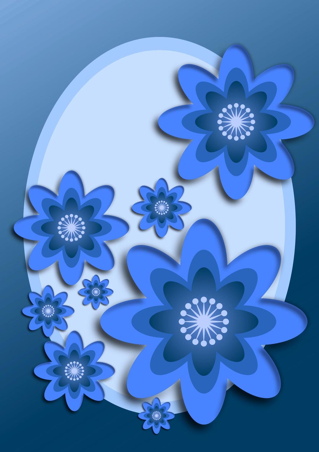 Blue fowers png transparent