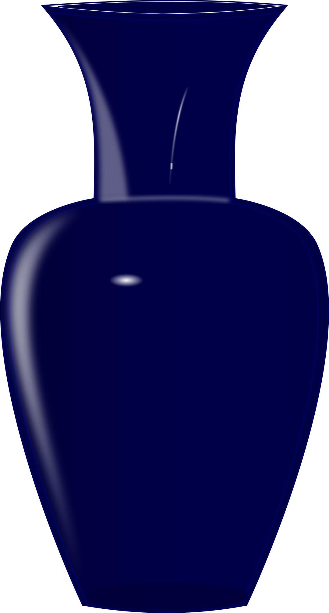 Blue glass vase png transparent