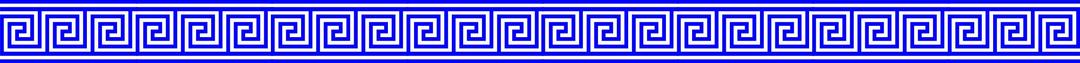 Blue Greek Key With Lines Border png transparent