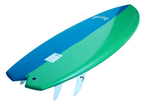 Blue Green Surfboard LOST png transparent