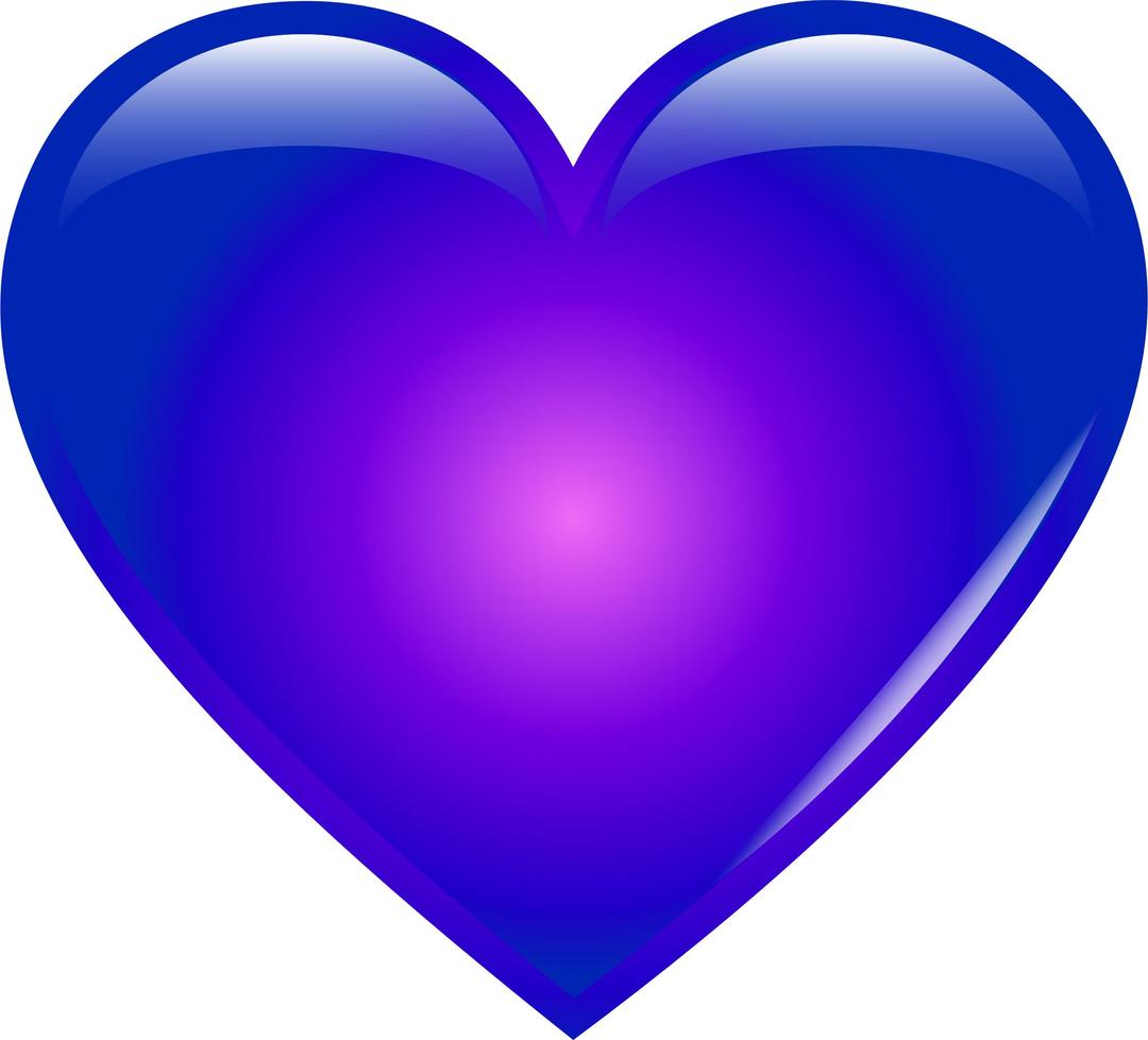 Blue Heart png transparent