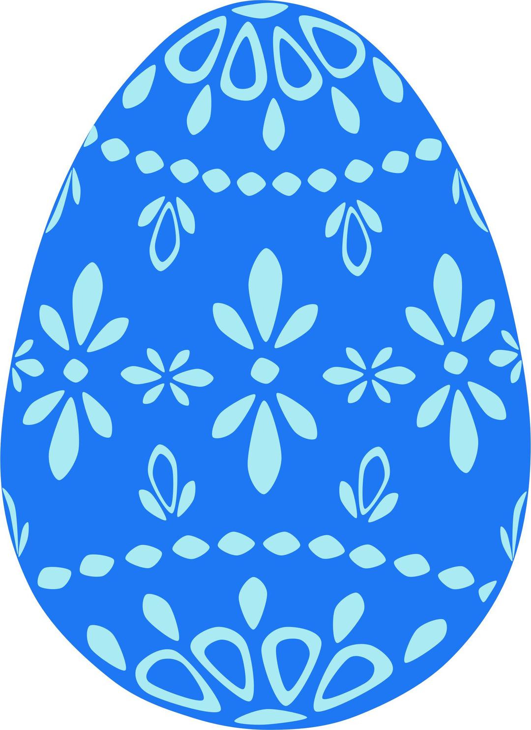 Blue Lace Easter Egg png transparent