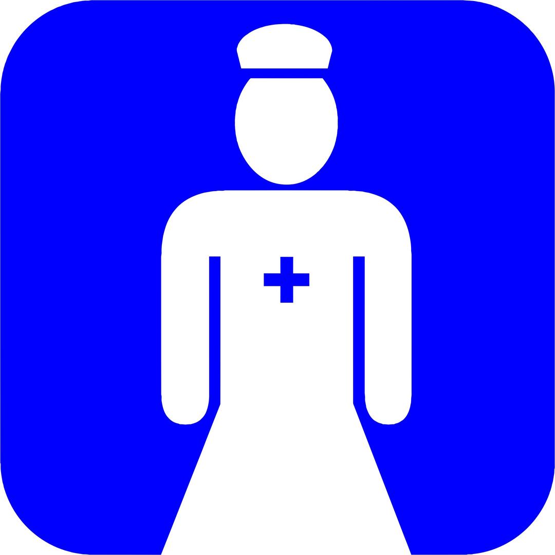 Blue Nurse Icon 2 png transparent
