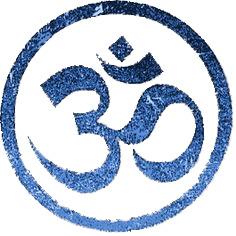 Blue Om Mantra png transparent