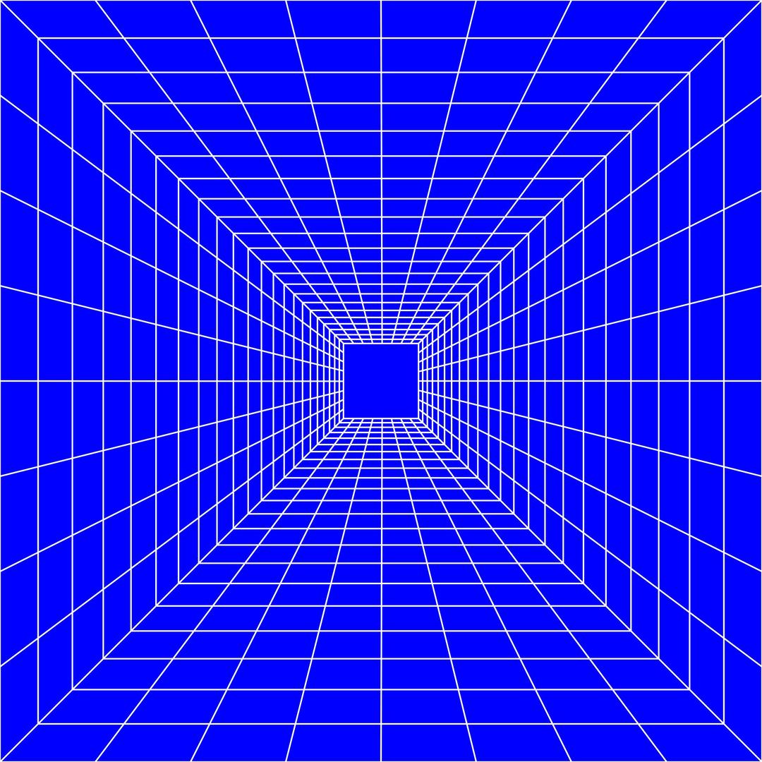 Blue Perspective Grid png transparent