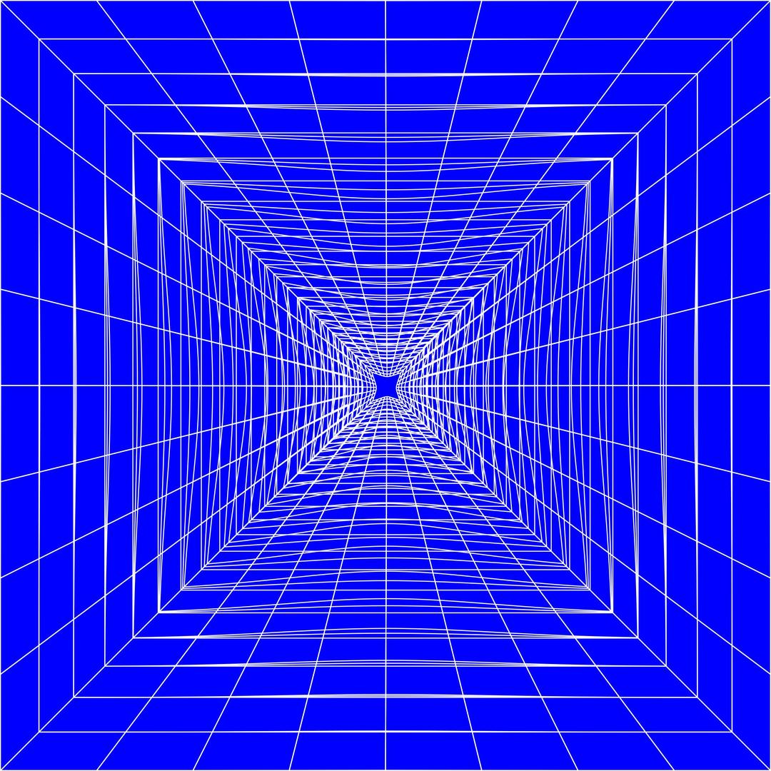 Blue Perspective Grid Distorted 10 png transparent