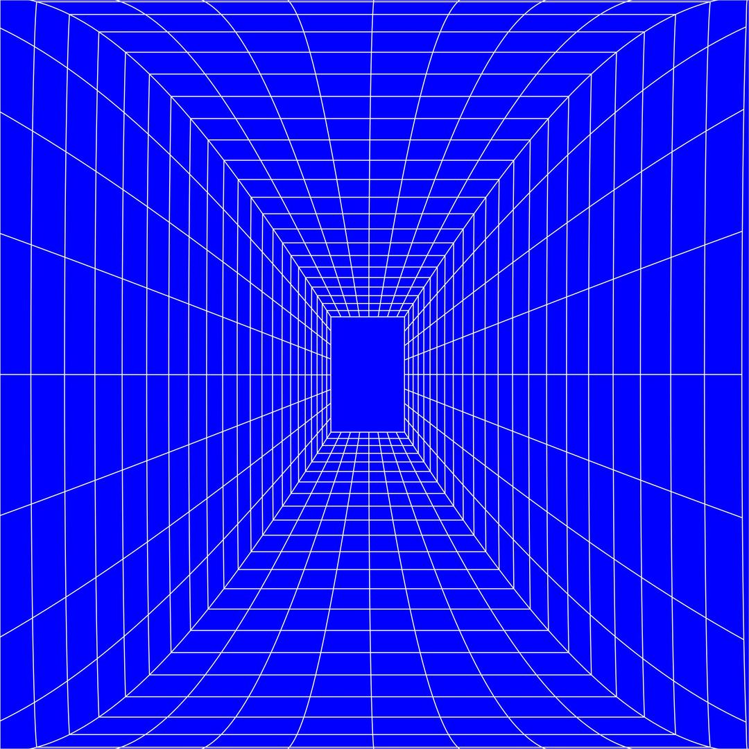Blue Perspective Grid Distorted 11 png transparent
