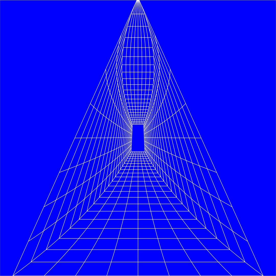 Blue Perspective Grid Distorted 14 png transparent