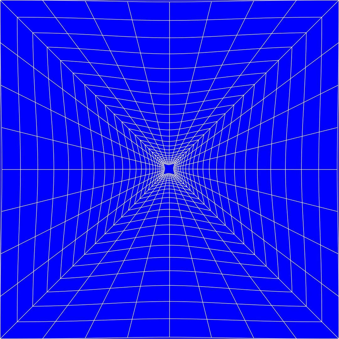 Blue Perspective Grid Distorted 4 png transparent