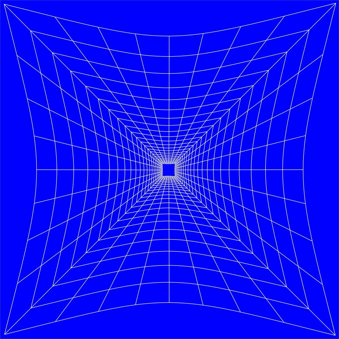 Blue Perspective Grid Distorted 5 png transparent