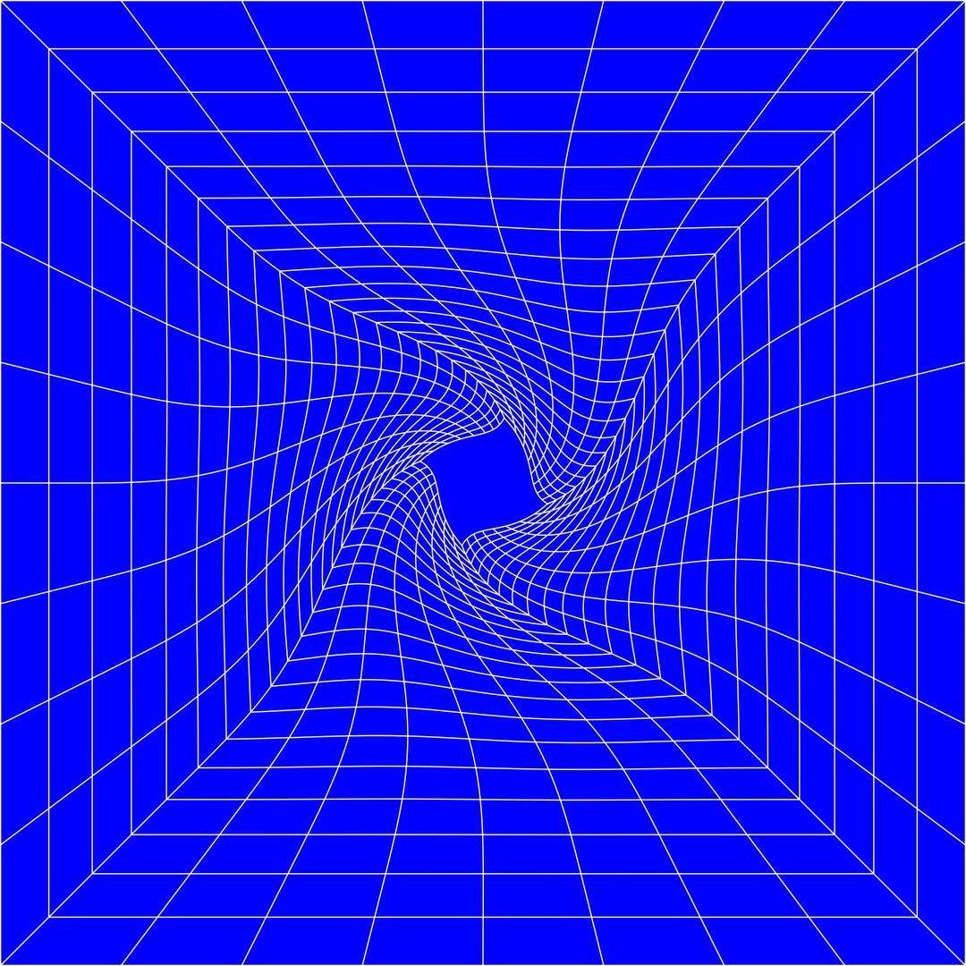 Blue Perspective Grid Distorted 6 png transparent