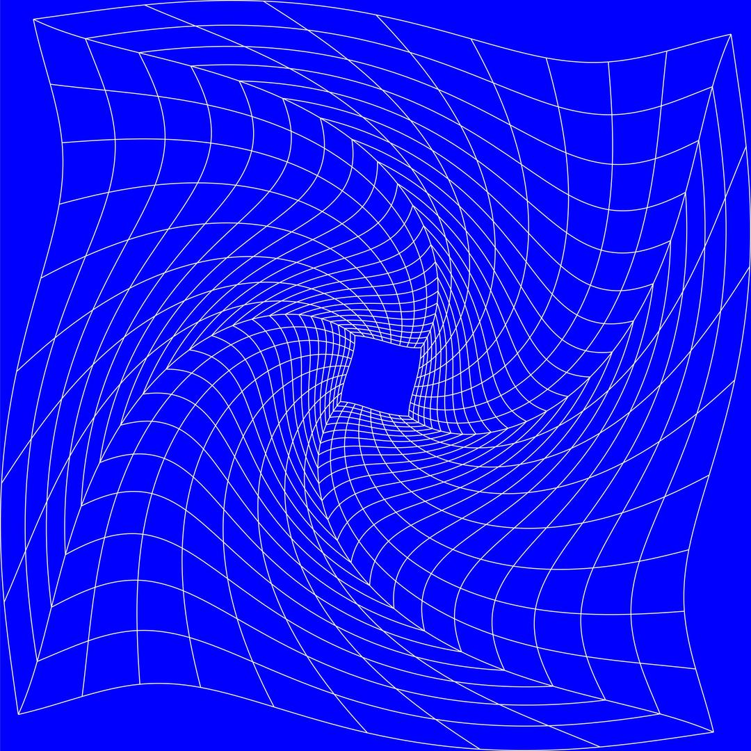 Blue Perspective Grid Distorted 7 png transparent