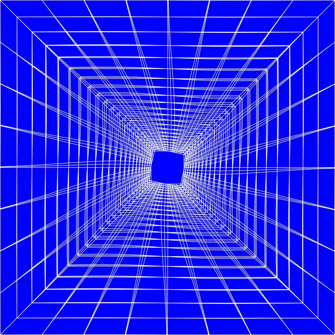 Blue Perspective Grid Distorted 9 png transparent
