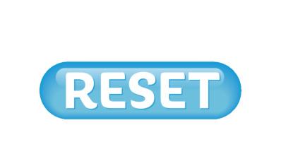 Blue Reset Button png transparent