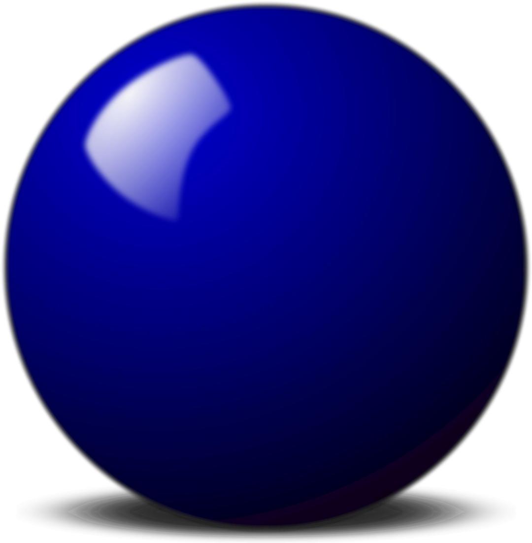 Blue Snooker Ball png transparent