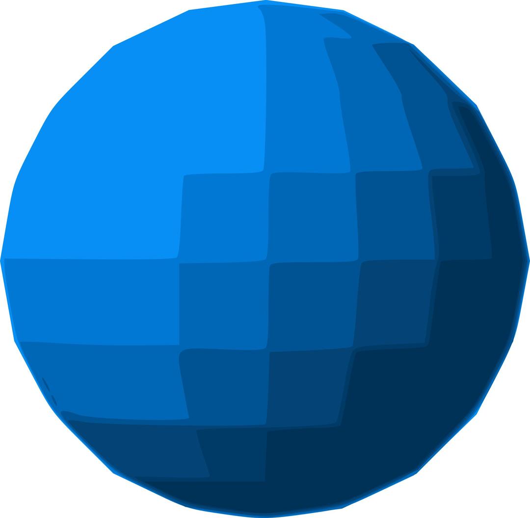 Blue Sphere Disco ball  png transparent