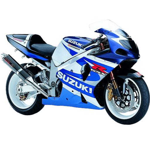 Blue Suzuki Motorcycle png transparent