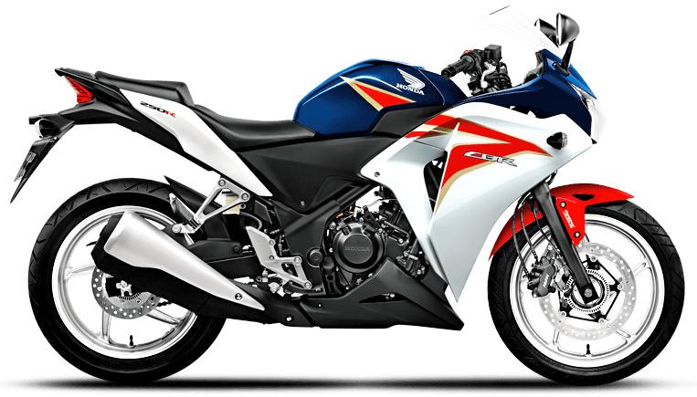 Blue White Red Honda Motorcycle png transparent