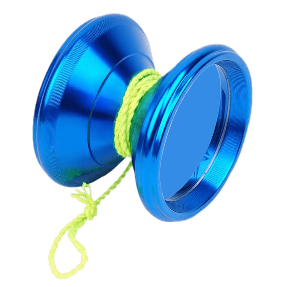 Blue Yo Yo Toy With Green String png transparent