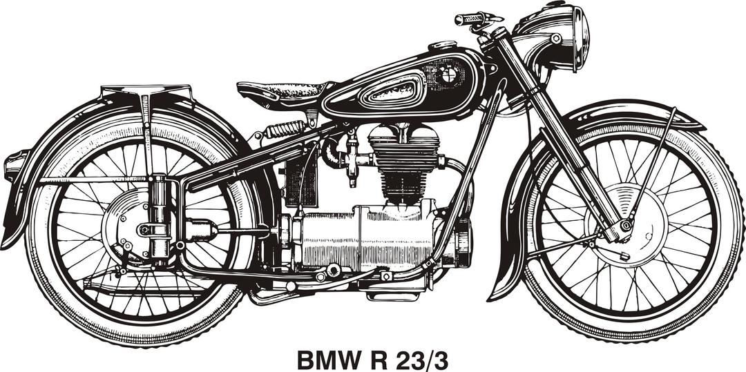 BMW R25/3, year 1953 png transparent
