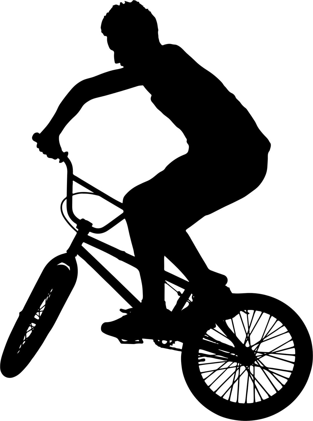 BMX Stunt Silhouette png transparent