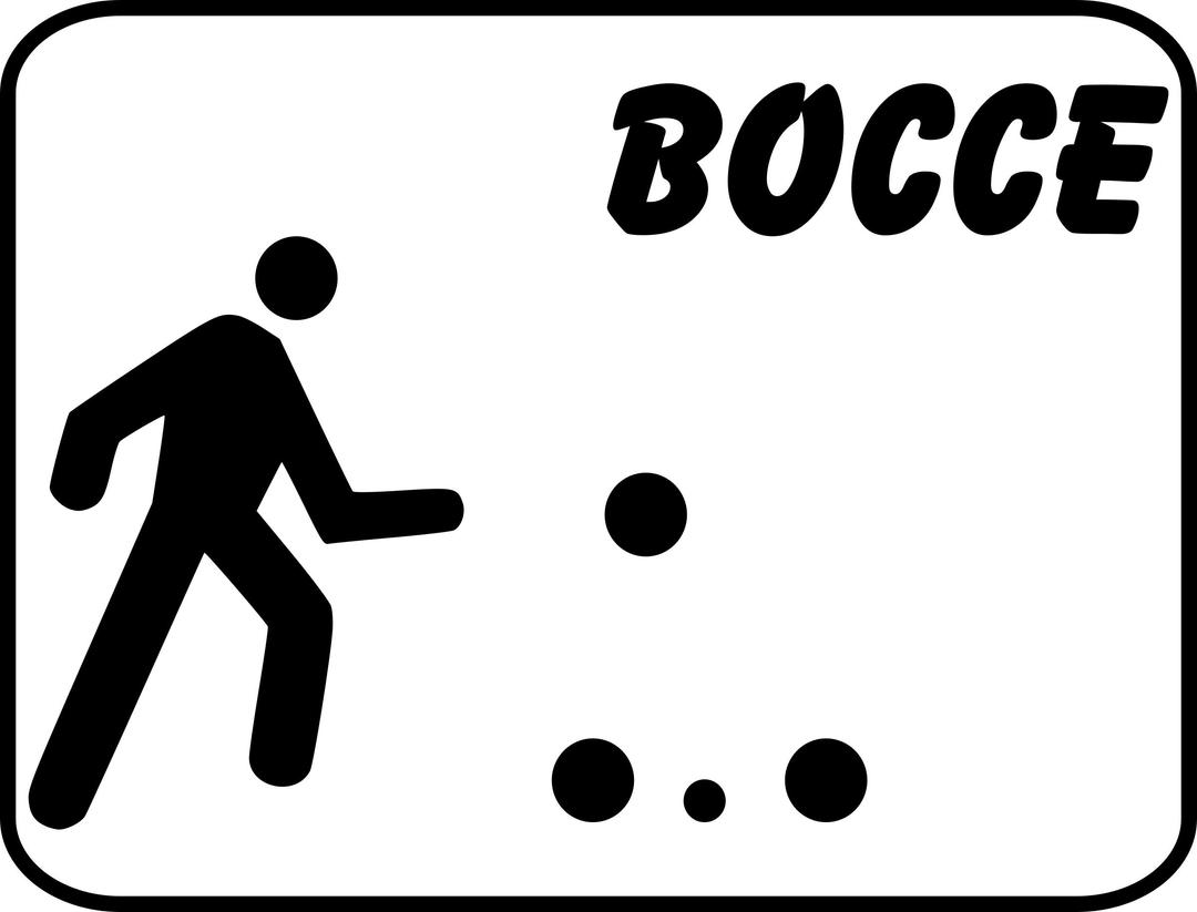 bocce sign png transparent