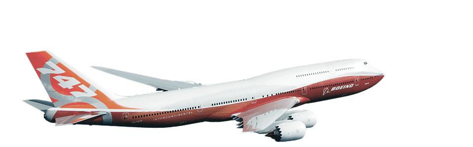 Boeing 747 png transparent