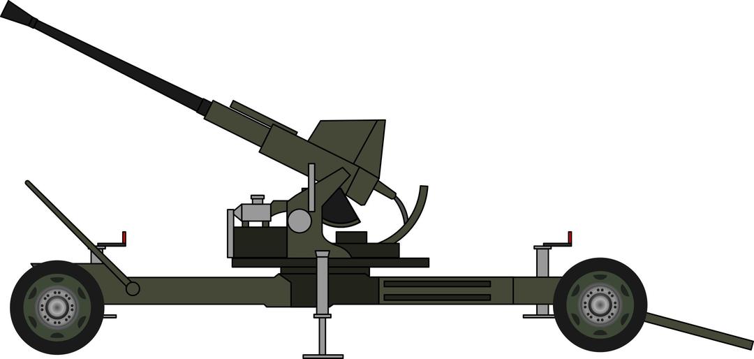 Bofors 40mm gun png transparent