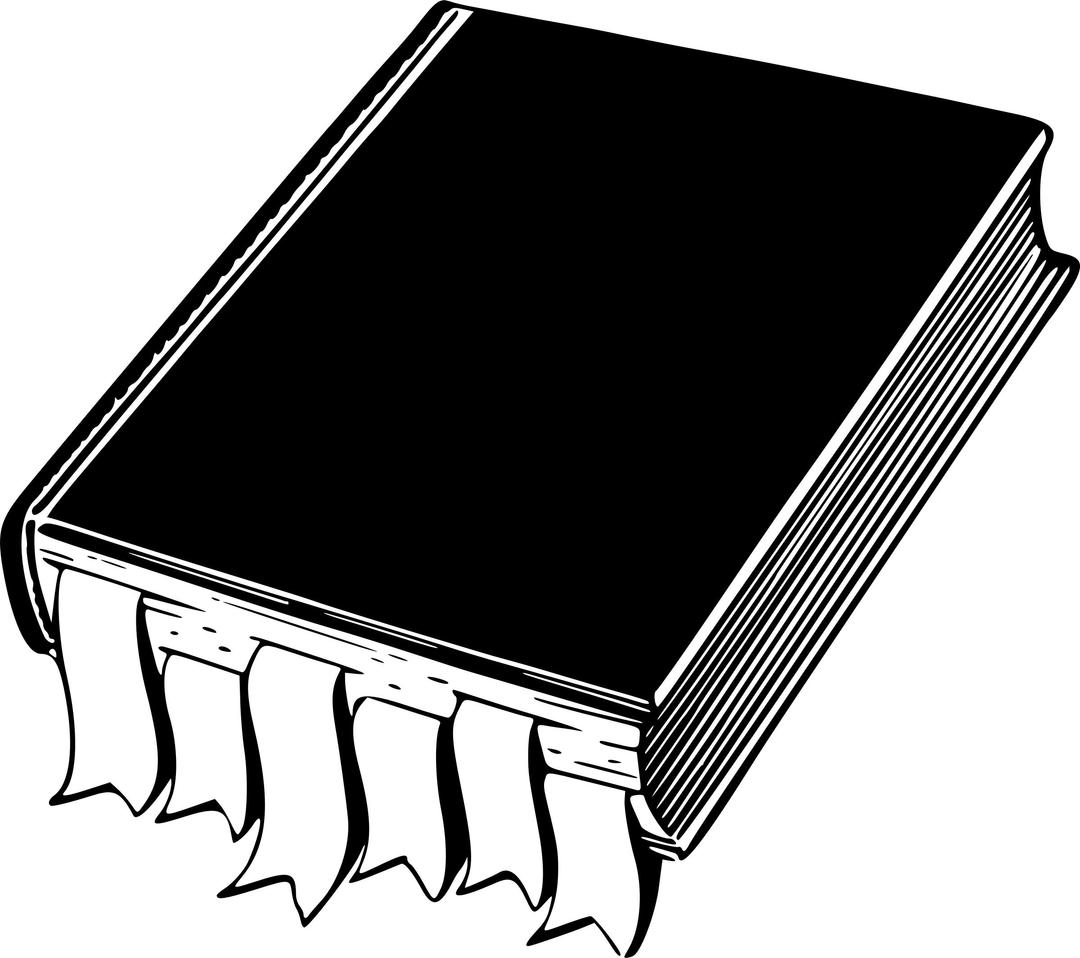 Book with bookmarks png transparent