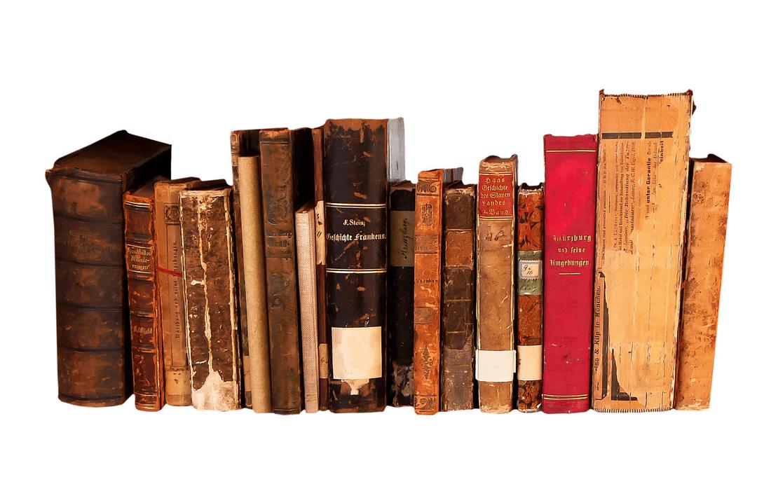 Books In A Row png transparent