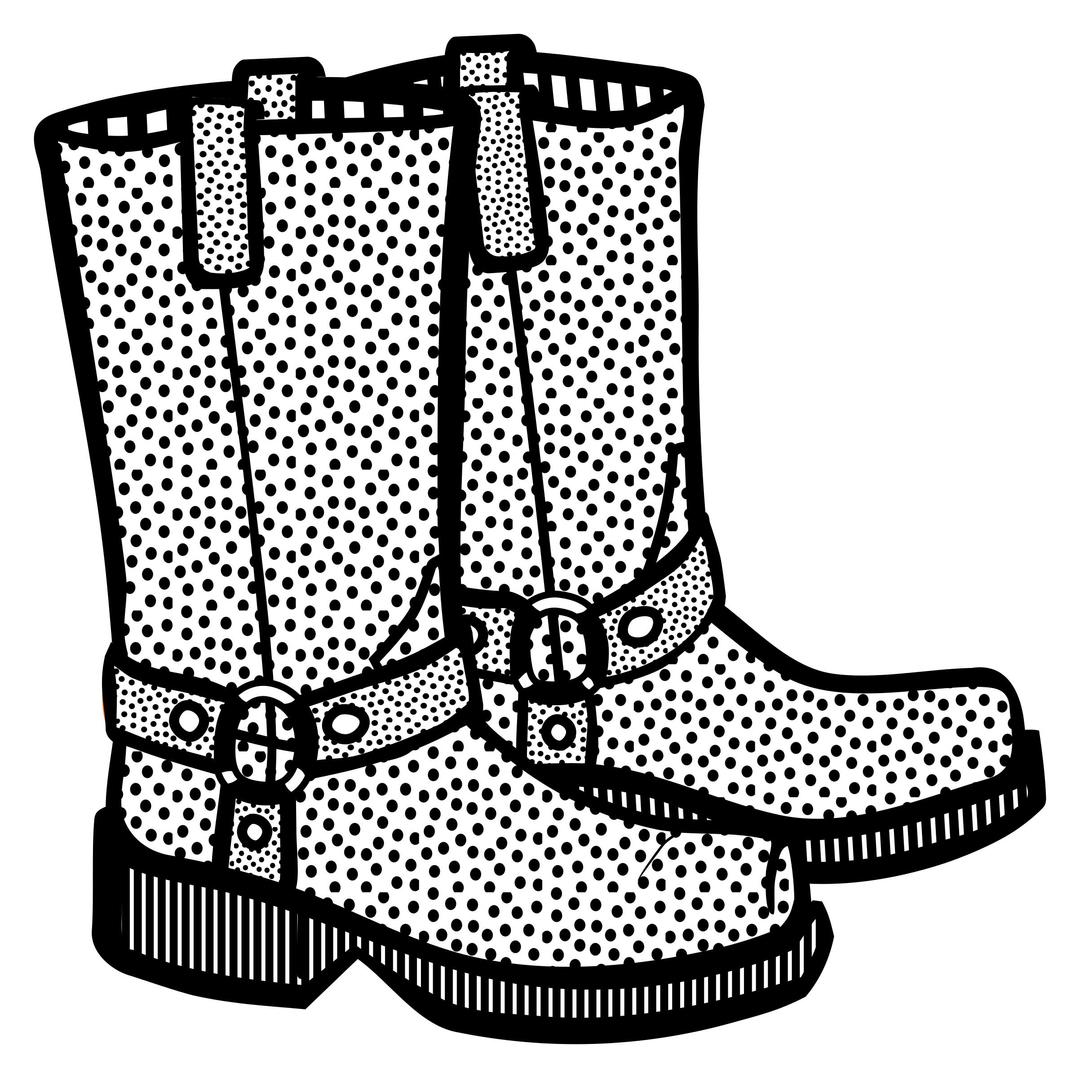 boots - lineart png transparent