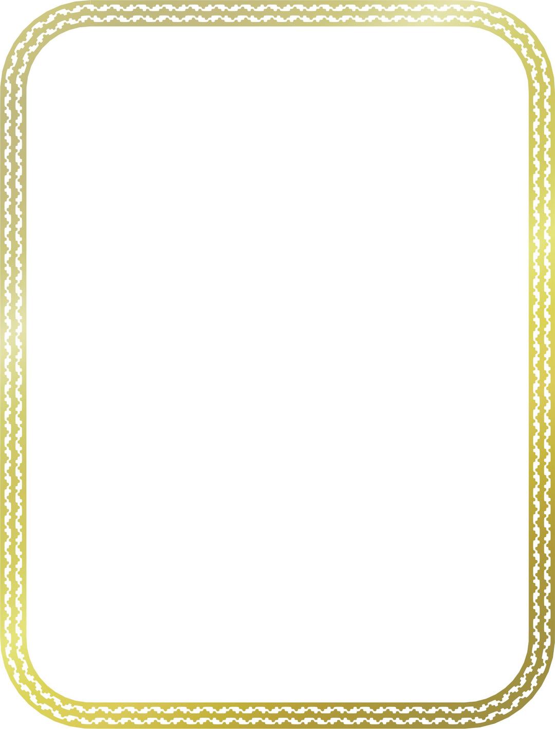 Gold and Yellow Border png transparent