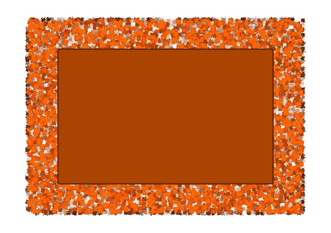 Border with brown leaves png transparent