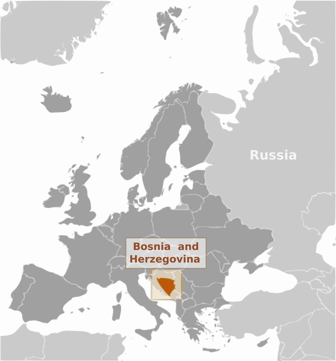 Bosnia and Herzegovina location label png transparent