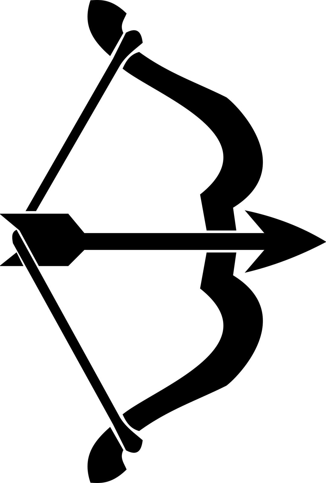 Bow and arrow png transparent
