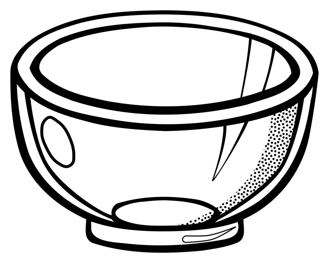 bowl - lineart png transparent