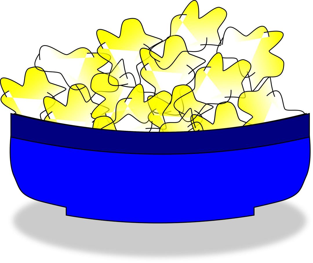 Bowl of Popcorn png transparent