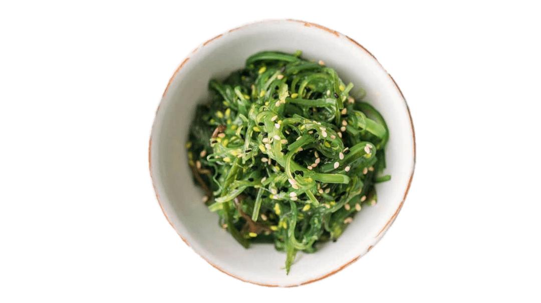 Bowl Of Seaweed With Sesame Seeds png transparent