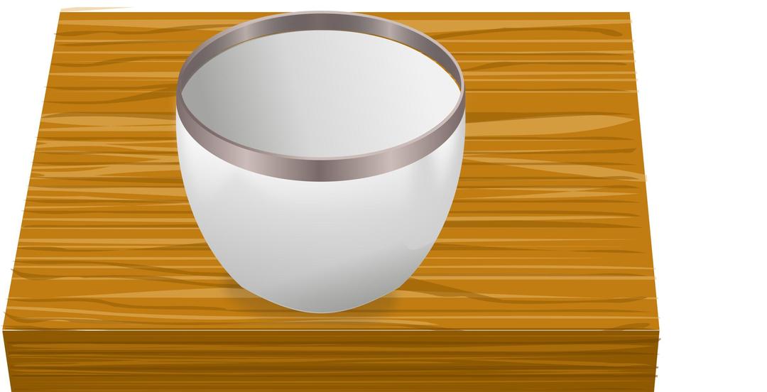 Bowl on table png transparent