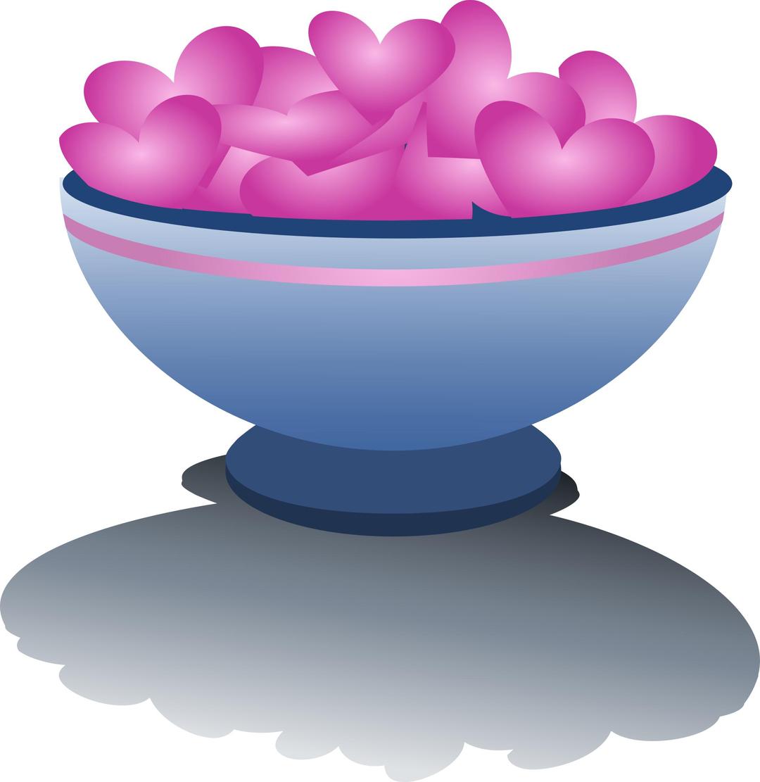 bowl with valentines png transparent