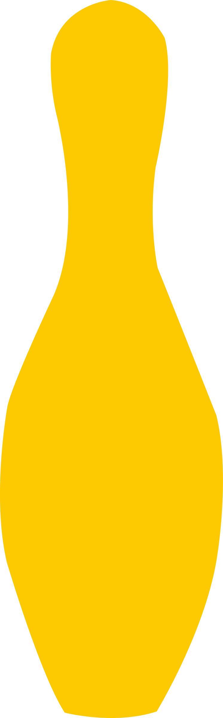 bowling pin yellow png transparent