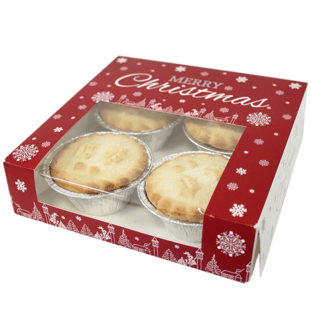 Box Of Four Mince Pies For Christmas png transparent