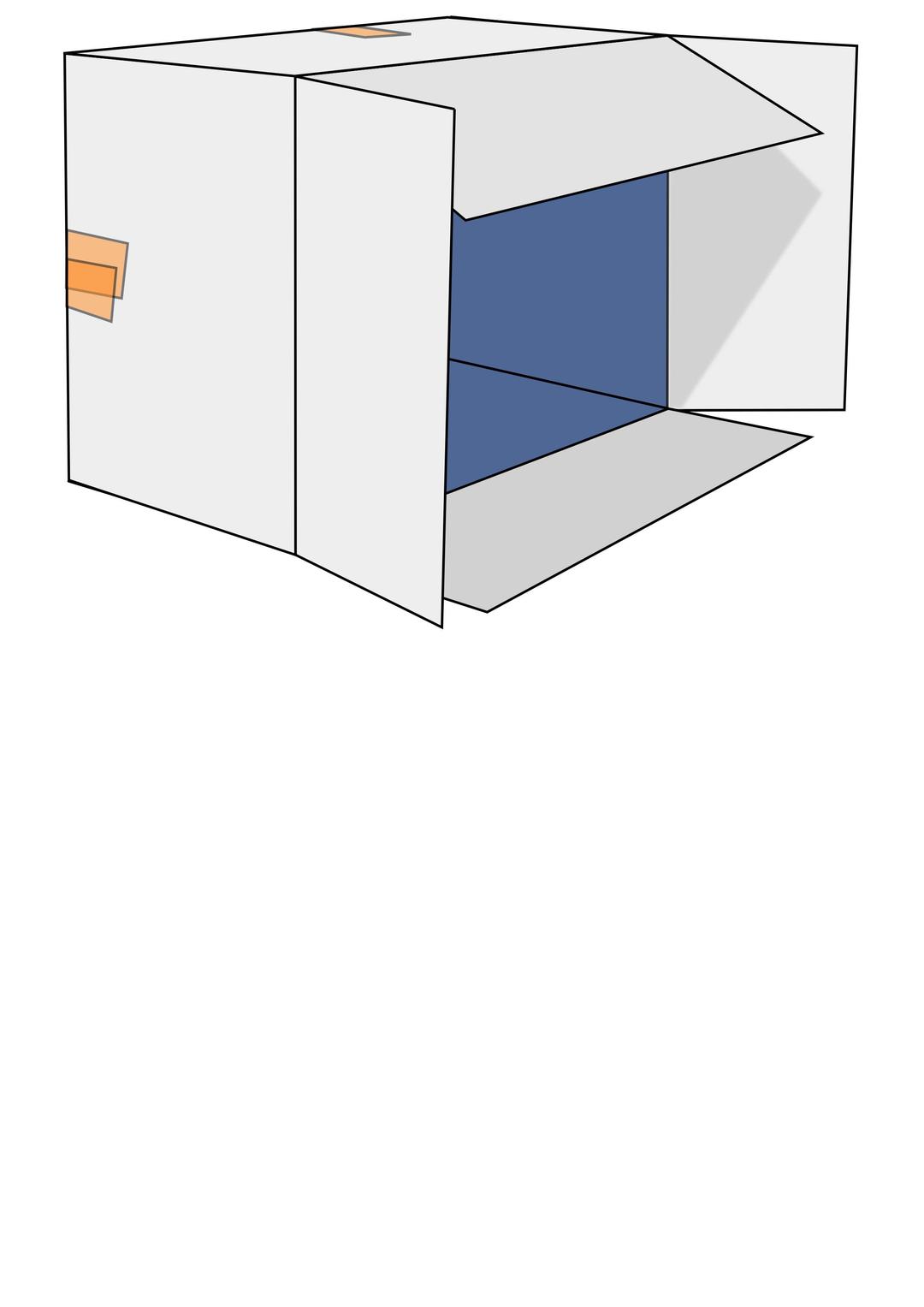 Box Tipped Over png transparent