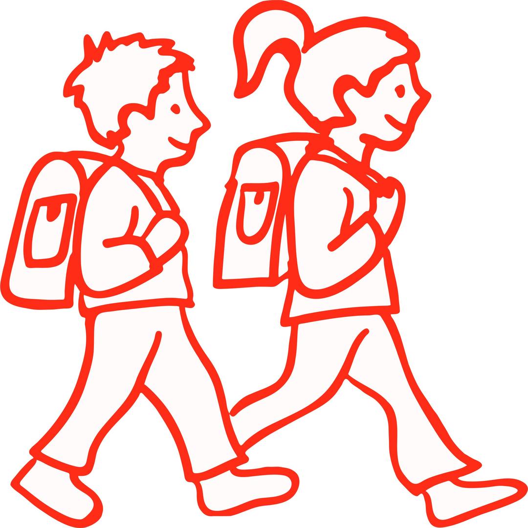 Boy And Girl Students png transparent