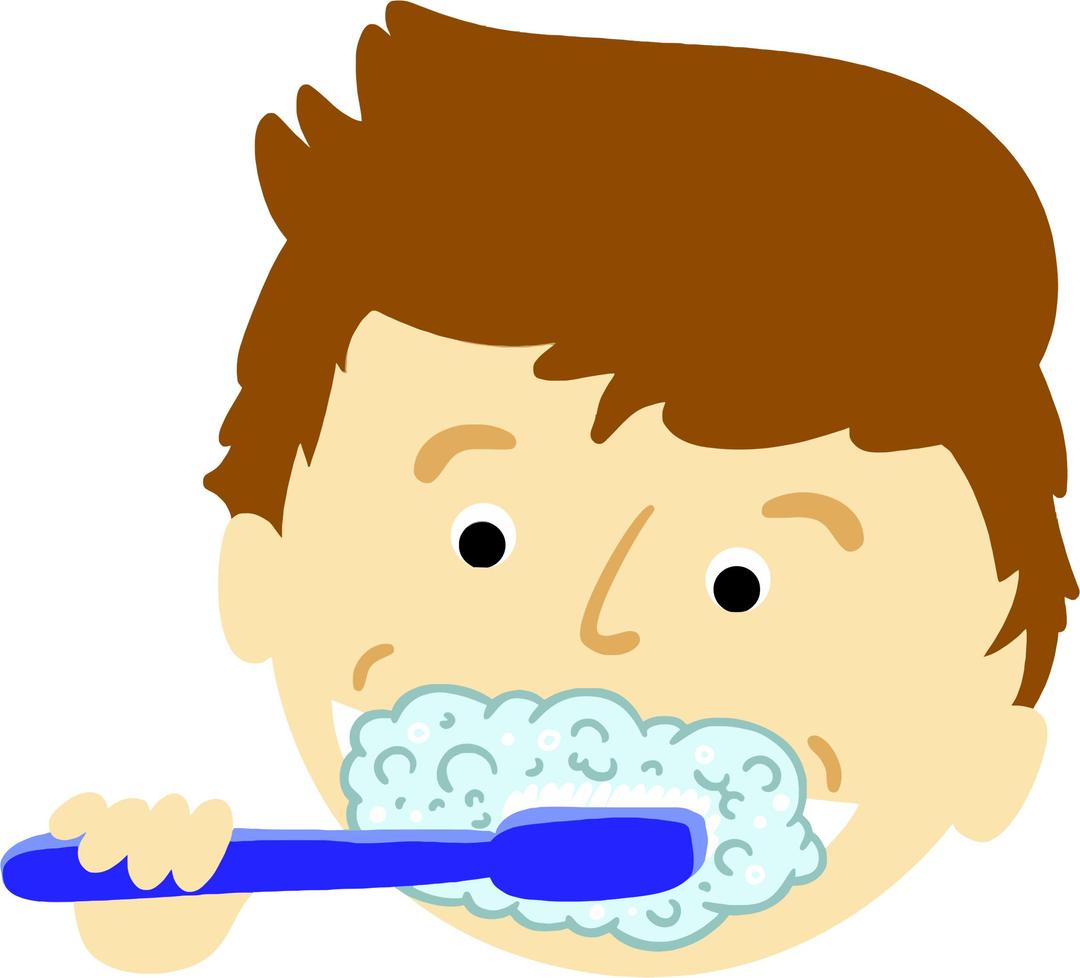 Boy Brushing Teeth png transparent