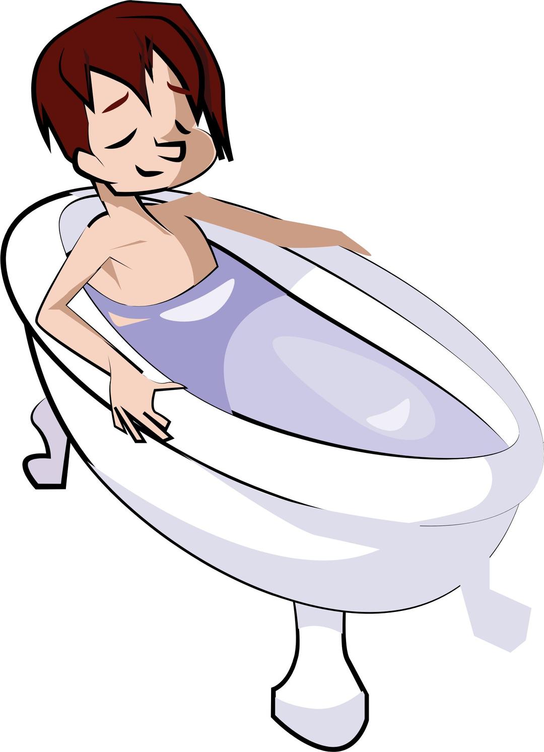 Boy in Bathtub  png transparent